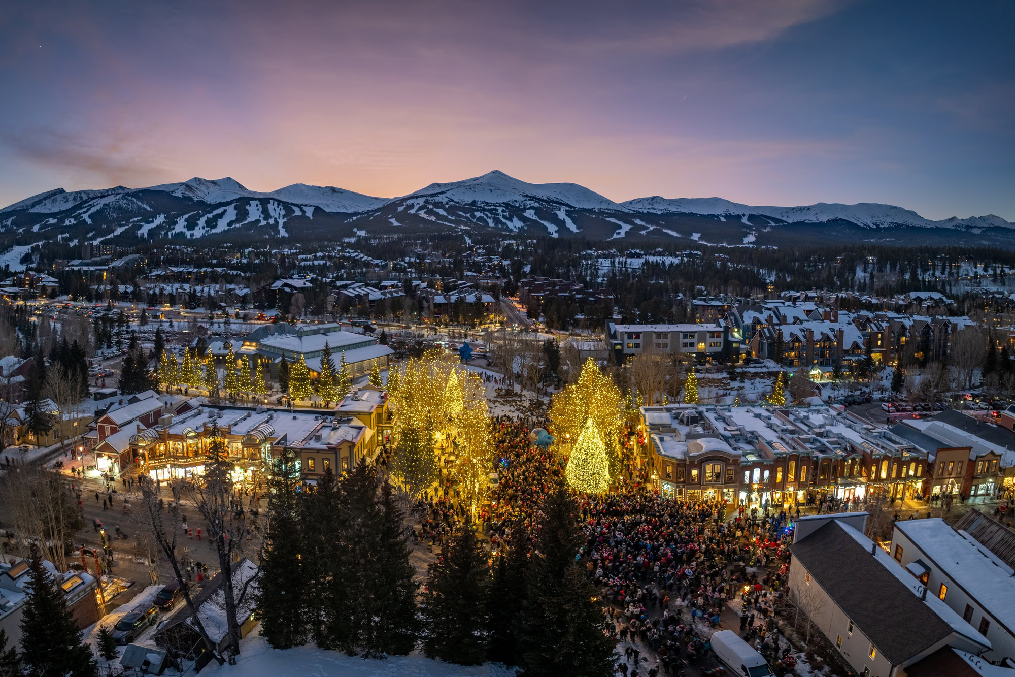 Lighting of Breckenridge + Race of the Santas Event