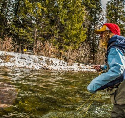 visitors staying in the breckenridge four seasons neighborhood can enjoy fly fishing in the nearby blue river